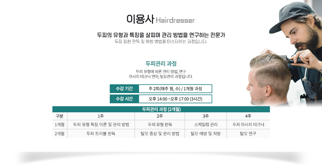 ÀÌ¿ë»ç, µÎÇÇÀÇ À¯Çü°ú Ư¡À» »ìÇÇ¸ç °ü¸® ¹æ¹ýÀ» ¿¬±¸ÇÏ´Â Àü¹®°¡, µÎÇÇ Áúȯ ÆÇµ¶ ¹× ¿¹¹æ ¹æ¹ýÀ» ¸¶½ºÅÍÇÏ´Â °úÁ¤ÀÔ´Ï´Ù.